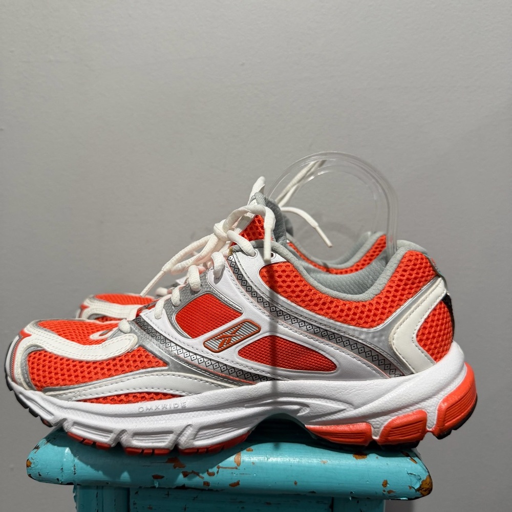 Reebok Trinity KFS Premier Energy Orange Grey Sneakers Size 7